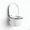 Wall-mounted toilet with soft close seat and ceramic construction 68 x 36 x 40cm