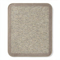 Woven area rug in neutral tones 50 x 40 x 1cm for indoor use